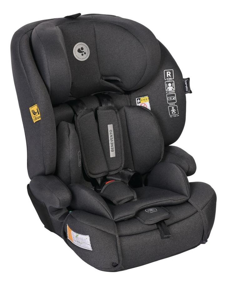 Lorelli Benevento Black Jasper 76-150 cm i-Size Autostoel, Kinderen en Baby's, Autostoeltjes, Nieuw, Autogordel of Isofix, 9 t/m 36 kg