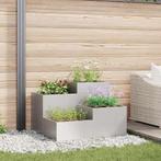 vidaXL Tuinbak 80x80x60 cm RVS, Tuin en Terras, Verzenden, Nieuw, Metaal, 60 tot 100 cm