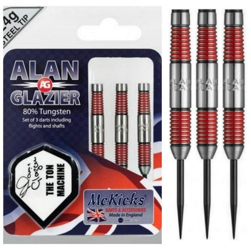 Mckicks Alan Glazier Ton Machine 80% Dartpijlen 21-22 Gram, Sport en Fitness, Darts, Nieuw, Verzenden