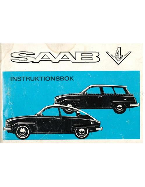 1970 SAAB 96 V4 INSTRUCTIEBOEKJE ZWEEDS, Auto diversen, Handleidingen en Instructieboekjes