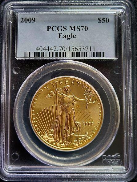 Gouden American Eagle 1 oz 2009 PCGS MS70, Postzegels en Munten, Munten | Amerika, Midden-Amerika, Losse munt, Goud, Verzenden