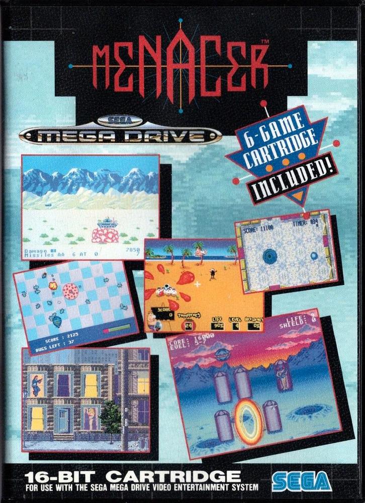 Sega Mega Drive Menacer 6 (In doos), Spelcomputers en Games, Games | Overige, Zo goed als nieuw, Verzenden