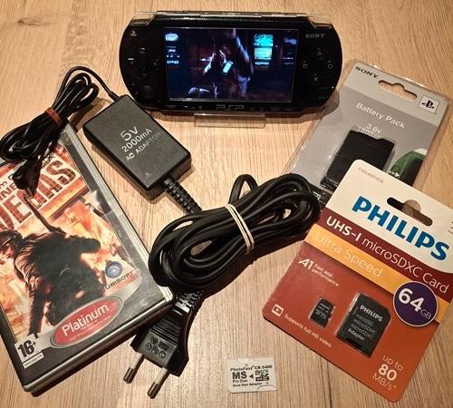 PSP 1004 Complete Set  nieuwstaat  + 40 games, Spelcomputers en Games, Spelcomputers | Sony PSP