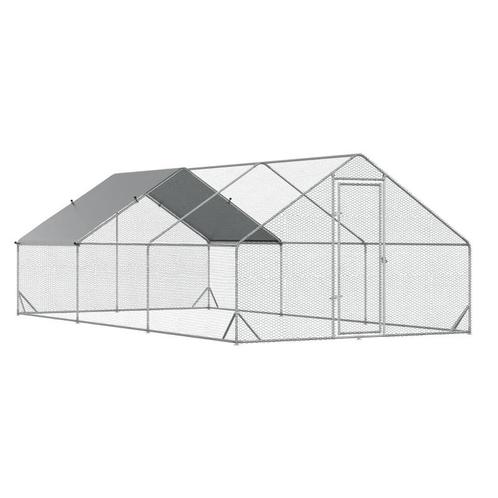 TRUUSK PawHut Hühnerstall, 3 x 6 x 2 m, Freilaufgehege XXL,, Dieren en Toebehoren, Vogels | Toebehoren, Nieuw, Verzenden