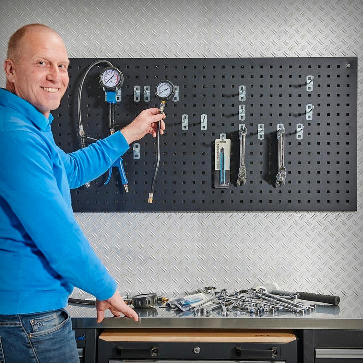 Datona Basis set haken voor gereedschapsbord - 10 cm -, Doe-het-zelf en Verbouw, Gereedschap | Handgereedschap, Nieuw, Ophalen of Verzenden