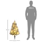 Kerstboom 90cm LED-kerstverlichting Kunstmatige Ketting Vlam, Diversen, Kerst, Verzenden, Nieuw