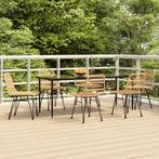 vidaXL 7-delige Tuinset poly rattan, 6 zitplaatsen, Nieuw, Tuinset, Verzenden