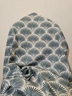 Art Deco stof in blauw duif- 300x280cm- Luxe selectie