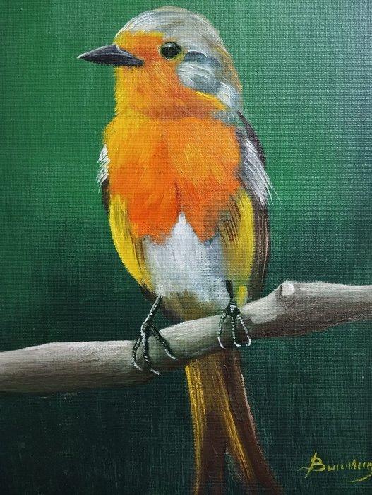 Bencivenga Franco (1953) - Pettirosso, Antiek en Kunst, Kunst | Schilderijen | Klassiek