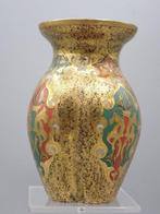 Harrach, (attr) - Vaas - Rijk verguld en polychroom - Glas, Antiek en Kunst, Antiek | Glas en Kristal