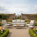 Lola stoel bank loungeset 4 delig latte zand aluminium teak, Tuin en Terras, Ophalen of Verzenden, Nieuw, Aluminium