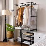 Vrijstaand Kledingrek Metaal –Met Schoenenplank en Haken 108, Kleding | Dames, Kledingrekken, Verzenden, Nieuw