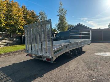 Parabool geveerde machinetransporter, 550x220, 3,5T, NIEUW beschikbaar voor biedingen