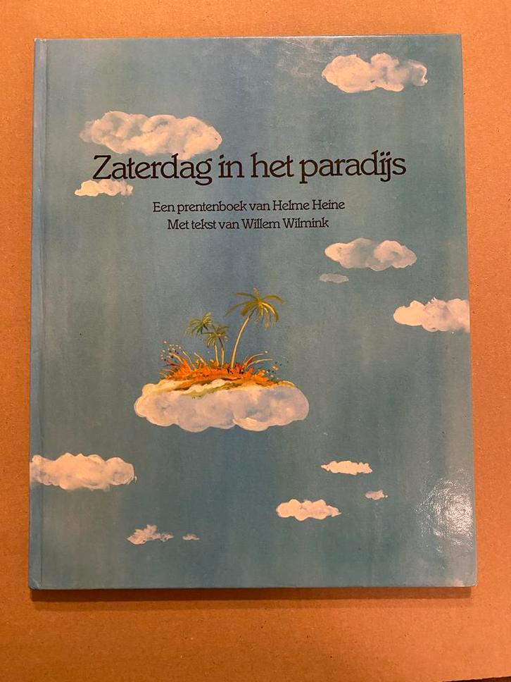 Humoristisch prentenboek over de Schepping - Helme Heine, Boeken, Kinderboeken | Kleuters, Fictie algemeen, 5 of 6 jaar, Zo goed als nieuw