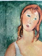 Modigliani Amedeo (1884 - 1920) (Daprés ) - Nu assis à la, Antiek en Kunst