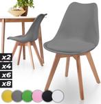 Eetkamerstoelen - Kuipstoelen - Kunststof - Grijs - Set van, Huis en Inrichting, Stoelen, Verzenden, Nieuw