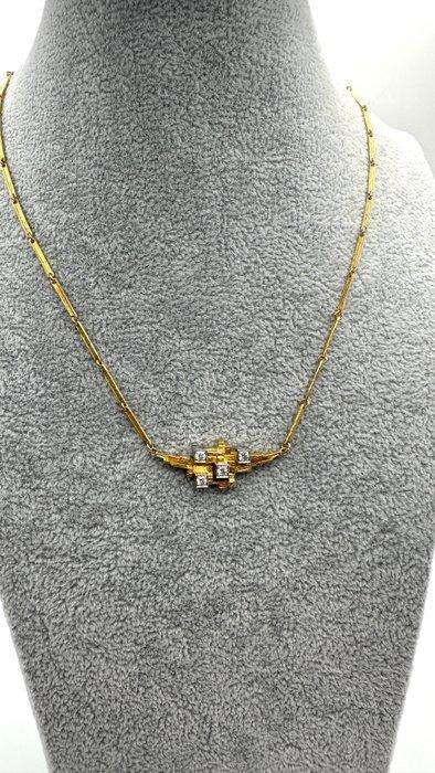 Lapponia - Halsketting - 18 karaat Geel goud Diamant, Sieraden, Tassen en Uiterlijk, Kettingen
