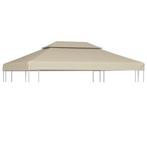 vidaXL Vervangend tentdoek prieel 310 g/m² 3x4 m beige, Verzenden, Nieuw