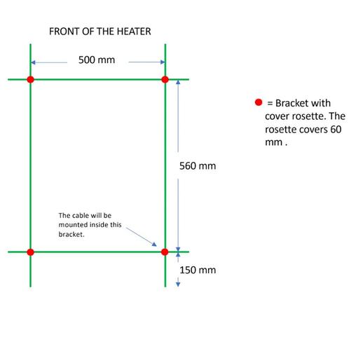 Elektrische Radiator TVS ELDO 9 Edelstaal met Timer 86x53 cm, Doe-het-zelf en Verbouw, Sanitair, Ophalen of Verzenden