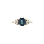 Audrey ring 14 krt - Sapphire, Ophalen of Verzenden, Nieuw