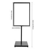 Zwarte Metalen Posterstandaard met Verstelbare Voeten, Verzenden, Nieuw