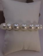 Zonder minimumprijs - Armband 10,5x11mm witte Edison, Nieuw