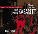 cd digi - Various - 100 Jahre Kabarett 1933-1955, Zo goed als nieuw, Verzenden