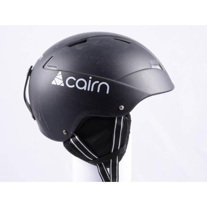 57 58 skihelm/snowboardhelm CAIRN LOC-ACTIVE, Matte black/wh, Sport en Fitness, Skiën en Langlaufen, Skiën, Overige typen, Gebruikt