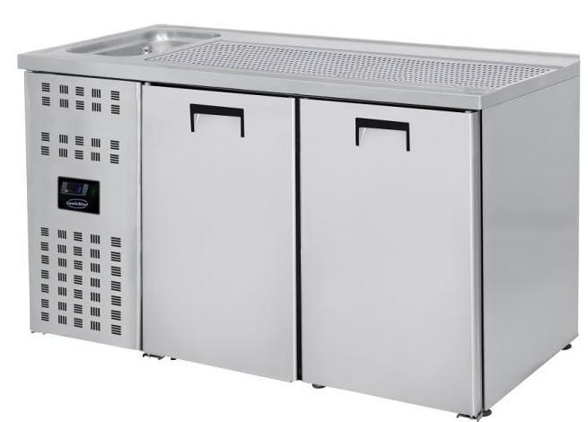2 deurs | RVS bierfust koeler | spoelbak links Combisteel, Zakelijke goederen, Horeca | Keukenapparatuur, Verzenden