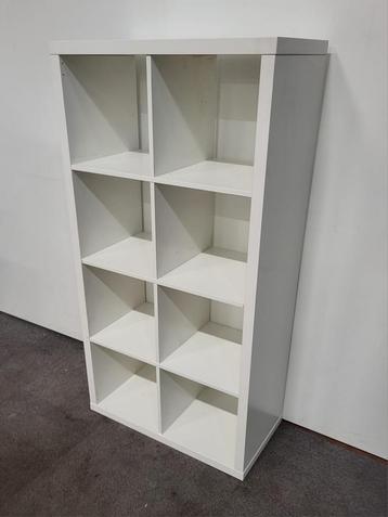 Ikea Kallax 8-vaks open kast, wit, 76,5 x 39 x 146,5 cm