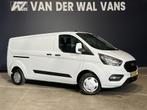 Ford Transit Custom 2.0 TDCI L2H1 Inrichting Euro6 Airco | N, Auto's, Bestelauto's, Stof, Gebruikt, Wit, Dealer onderhouden