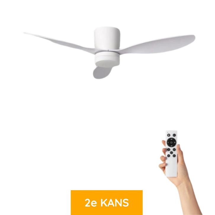 Plafondventilator Hermina met verlichting - Geruisloos!, Witgoed en Apparatuur, Ventilatoren, Nieuw, Ophalen