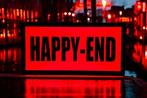 Lichtbord - Amsterdam Red Light District Happy-End verlichte