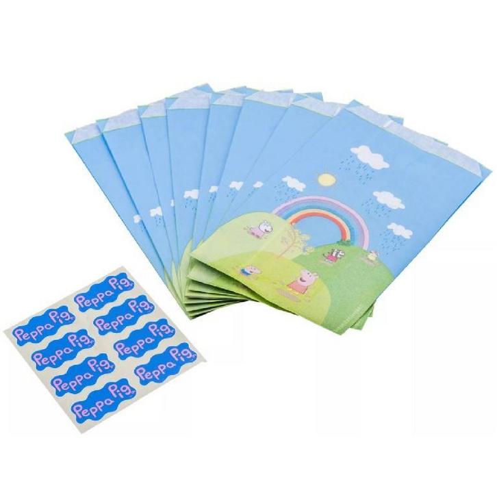Dr.Oetker Peppa Pig Papieren Cadeauzakjes en Stickers 8st., Hobby en Vrije tijd, Taarten en Cupcakes maken, Nieuw, Verzenden