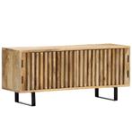 vidaXL Tv-meubel 90x30x40 cm massief mangohout, Huis en Inrichting, Kasten | Televisiemeubels, Verzenden, Nieuw, 50 tot 100 cm