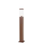 Moderne buitenlamp paal roestbruin 80 cm - Malios, Tuin en Terras, Buitenverlichting, Nieuw, Overige materialen, 50 tot 250 watt