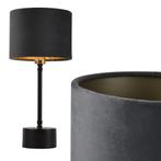 Tafellamp Deventer 39xØ18 cm E14 zwart koper en grijs, Nieuw, Verzenden