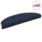 vidaXL Trapmatten zelfklevend 30 st 65x21x4 cm blauw, Doe-het-zelf en Verbouw, Ladders en Trappen, Verzenden, Nieuw