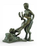 Franz Bergman - after - sculptuur, Satyr and Female - Vienna, Antiek en Kunst