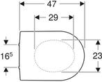 Geberit Toiletbril van €54.00 voor €42.50, Doe-het-zelf en Verbouw, Sanitair, Ophalen of Verzenden, Nieuw, Toilet