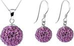 ESTOUS Sparkling Balls set, Ketting en Oorbellen Paars, Verzenden, Nieuw