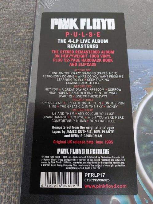 Pink Floyd - Pulse - FANTASTIC 4LP BOX-SET MINT & SEALED !!!, Cd's en Dvd's, Vinyl Singles