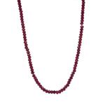 Vintage granaat collier met gouden sluiting 14 krt, Ophalen of Verzenden, Nieuw