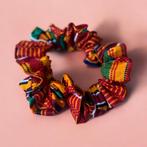 Scrunchie Afrikaanse print - Haaraccessoire - Kente Oranje, Ophalen of Verzenden, Nieuw