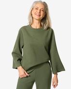HEMA Dames T-shirt Kacey structuur donkergroen, Verzenden, Nieuw