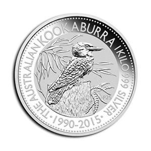 Kookaburra 1 kg 2015 (27.094 oplage), Postzegels en Munten, Munten | Oceanië, Losse munt, Zilver, Verzenden