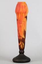 Daum - Vaas - Glas - Lampion plant, Antiek en Kunst
