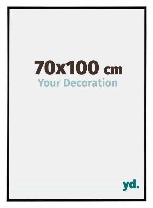 Fotolijst 70x100 cm - Zwart Hoogglans - Kunststof - Evry, Huis en Inrichting, Woonaccessoires | Lijsten, Nieuw, Verzenden