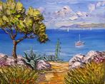 R. Vincent (1954) - Bord de mer à Cassis en Provence oeuvre, Antiek en Kunst