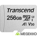 Transcend microSDXC 300S 256GB + SD-adapter, Computers en Software, RAM geheugen, Nieuw, Verzenden